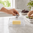 Glass Butter Dish - Grape