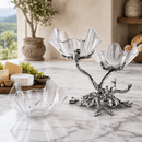 Grape Acrylic Bowls 3-Tiered Stand