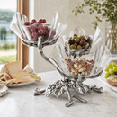 Grape Acrylic Bowls 3-Tiered Stand