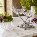Grape Acrylic Bowls 3-Tiered Stand