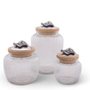 Grape Knob Glass Canisters