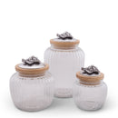 Grape Knob Glass Canisters