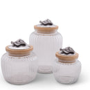 Grape Knob Glass Canisters