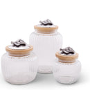Grape Knob Glass Canisters