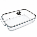 Grape Lid with Pyrex 3 quart Baking Dish