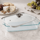 Grape Lid with Pyrex 3 quart Baking Dish