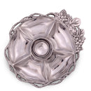 Grape Open Vine Round Tray 5-Section