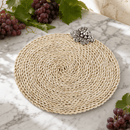 Grape Twisted Seagrass Placemats - set of 4