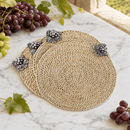 Grape Twisted Seagrass Placemats - set of 4