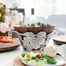 Grape Wood Tall Salad Bowl