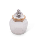 Magnolia Knob Glass Canisters