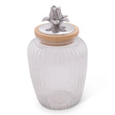 Magnolia Knob Glass Canisters
