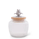 Magnolia Knob Glass Canisters