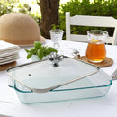 Magnolia Lid with Pyrex 3 quart Baking Dish
