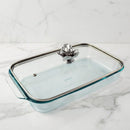 Magnolia Lid with Pyrex 3 quart Baking Dish