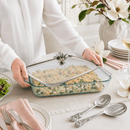 Magnolia Lid with Pyrex 3 quart Baking Dish