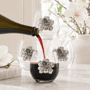 Magnolia Stemless Wine Glasses - Set of 4