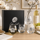 Magnolia Stemless Wine Glasses - Set of 4