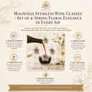 Magnolia Stemless Wine Glasses - Set of 4