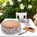 Magnolia Wood Cheese Pedestal