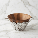 Magnolia Wood Tall Salad Bowl