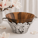 Magnolia Wood Tall Salad Bowl
