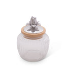 Magnolia Knob Glass Canisters