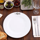 Olive Melamine Lunch Plates - Set of 4