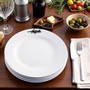 Olive Melamine Lunch Plates - Set of 4