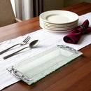 Olive Oblong Glass Serving Tray