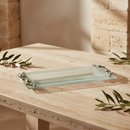 Olive Oblong Glass Serving Tray
