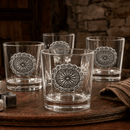 Western Concho Bar Glasses Set of 4