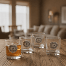 Western Concho Bar Glasses Set of 4