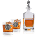 Western Concho Decanter Set with Glasses