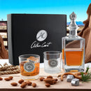 Western Concho Decanter Set with Glasses