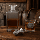 Western Concho Decanter Set with Glasses