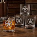 Western Star Bar Glasses Set of 4