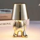 Articulated golden man table lamp for bedroom night light