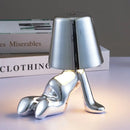 Articulated golden man table lamp for bedroom night light