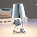 Articulated golden man table lamp for bedroom night light
