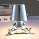 Articulated golden man table lamp for bedroom night light