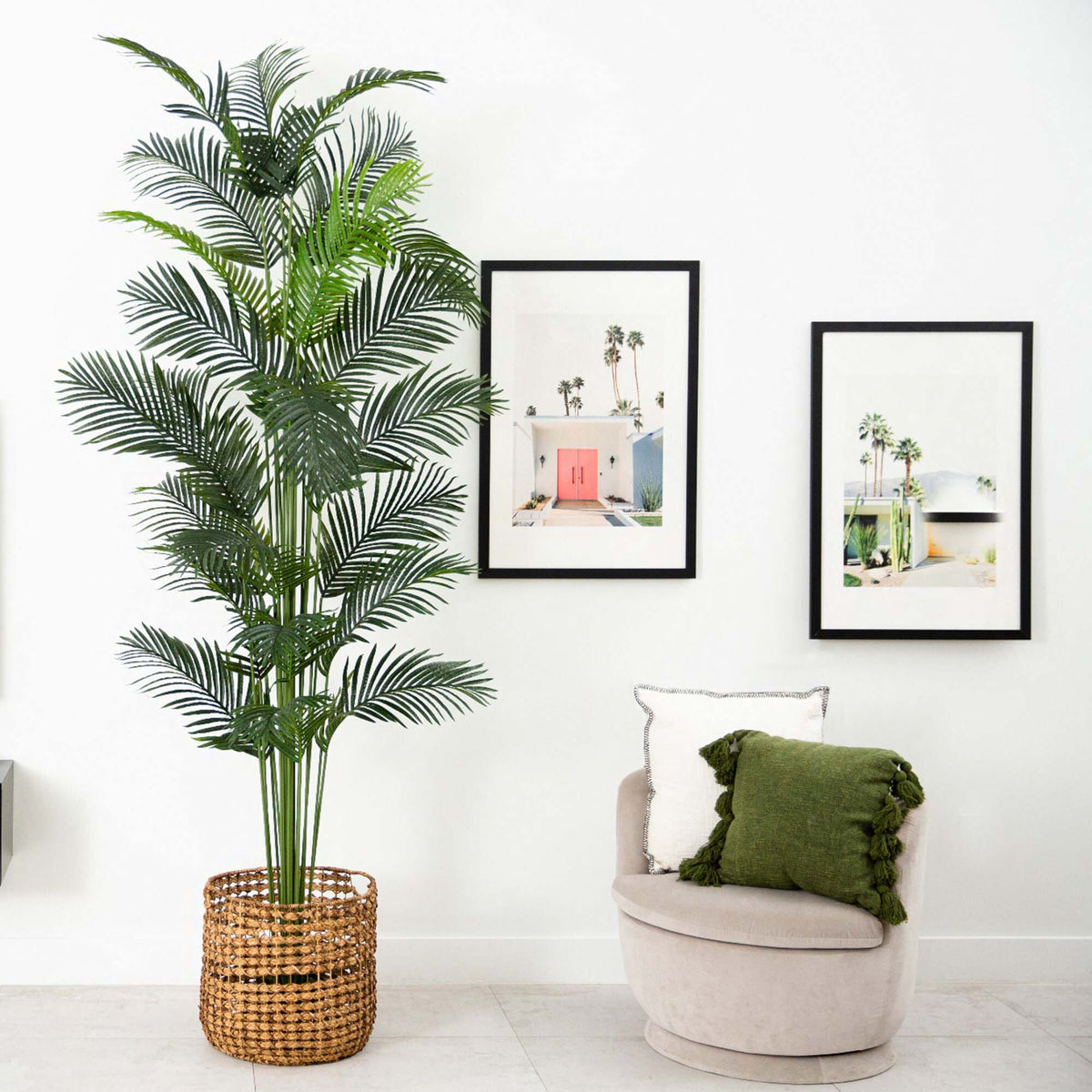 large artificial palm plants 10' Artificial Paradise Palm Tree
