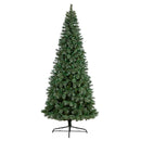 10’ Wisconsin Slim Snow Tip Pine Artificial Christmas Tree with 1652 Bendable Branches