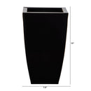 13” Tapered Square Metal Planter