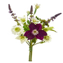 16” Mixed Artificial Flower Bouquet (Set of 6)