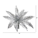 18” Metallic Boston Fern Artificial Plant (Set of 12)