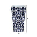 18” Oriental Blue and White Classic Metal Planter