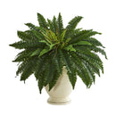 2’ Double Boston Fern Artificial Plant in Decorative Urn