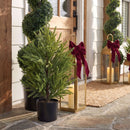 2’ Norfolk Island Pine “Natural Look” Artificial Christmas Tree in Decorative Planter