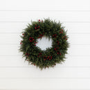 20” Artificial Cedar Berry Wreath